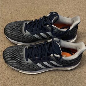 Adidas Boost Blue and Gray Athletic Sneakers size 9